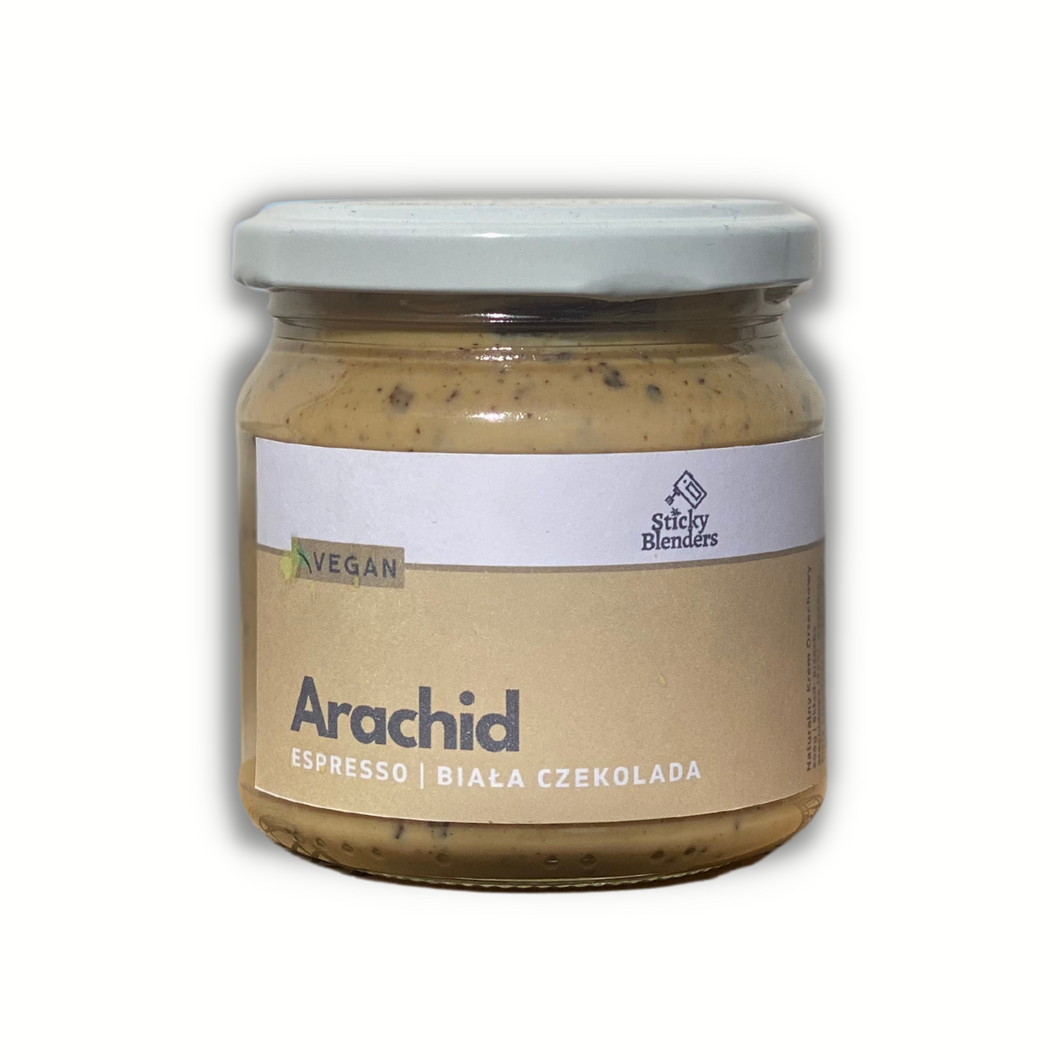 Arachid espresso z wegańską białą czekoladą