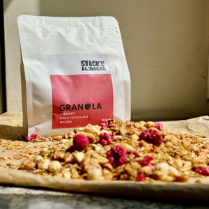 Granola z laskowymi, malinami i białą czekoladą [tylko 100 szt.!]
