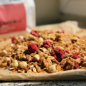 Granola z laskowymi, malinami i białą czekoladą [tylko 100 szt.!]